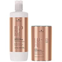 BlondMe - Combo Premium Developer 12%-40V y polvo aclarador Bond Enforcing Premium 9+